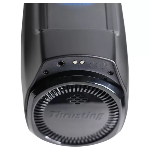 Leten SM320 - ανδρικός masturbator με ήχους, ώθηση, θέρμανση - μαύρο