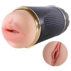   Lonely - στόμα και σιλικονούχος κόλπος (φυσικό-μαύρο)