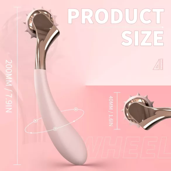 Sex HD - δονητής επαναφορτιζόμενος αδιάβροχος με τροχό διέγερσης ροζ