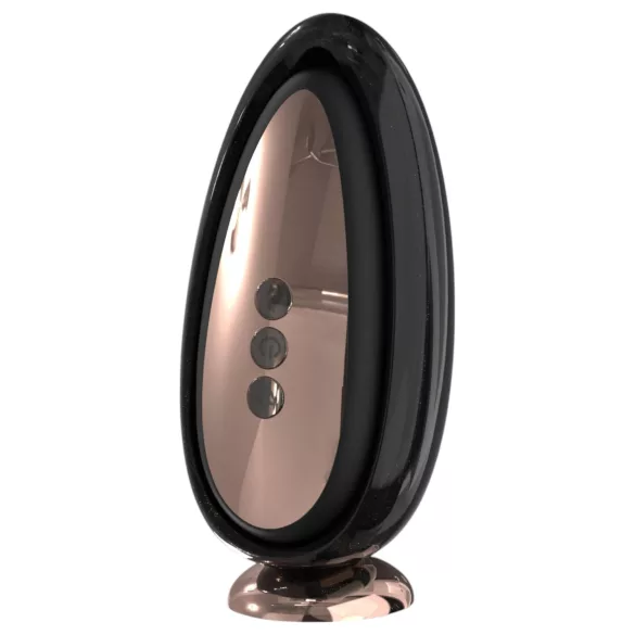 Sex HD Mirror - δονητής γλειφιδοπ με θέρμανση - μαύρο