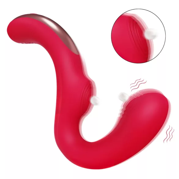 SEX HD Genie - δονητής σημείου G & κλειτορίδας - κόκκινο