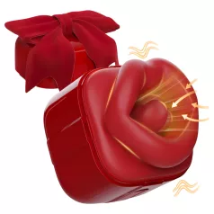   SEX HD Lovely Kiss - δονητής γλειψίματος και αναρρόφησης - κόκκινο