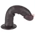 Lovetoy Sliding-Skin - δονητής με βεντούζα διπλής στρώσης - 20cm καφέ