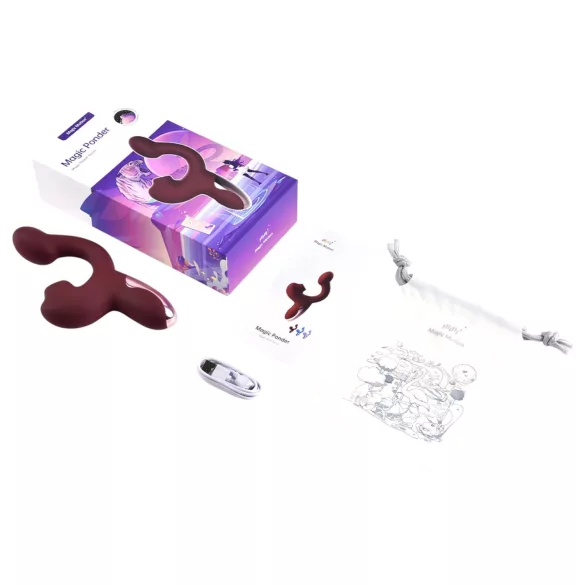 Magic Motion Magic Ponder - δονητής με βραχίονα για κλειτορίδα 2 σε 1 - μπορντό