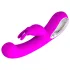 Pretty Love Webb - δονητής με πρόσθετο για κλειτορίδα - σιλικόνη ροζ