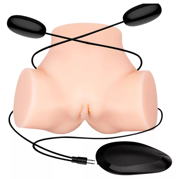 Crazy Bull - ανδρικός ρεαλιστικός δονητής σιλικόνης οπίσθια μορφή - φυσικό χρώμα