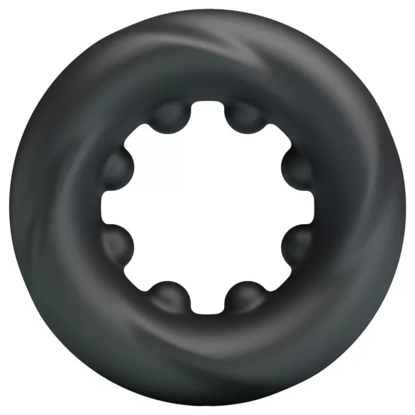 Crazy Bull - δαχτυλίδι πέους με δόνηση - μαύρο