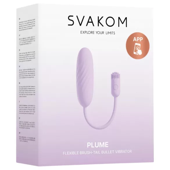 Svakom Plume - 2 σε 1 δονητικό αυγό (μωβ)