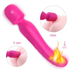   Sex HD Iris - δονητής μασάζ με θέρμανση 2 μοτέρ σιλικόνη ροζ