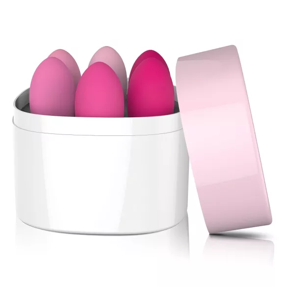 Sex HD Eggs - σετ 6 κολπικές μπάλες kegel - ροζ