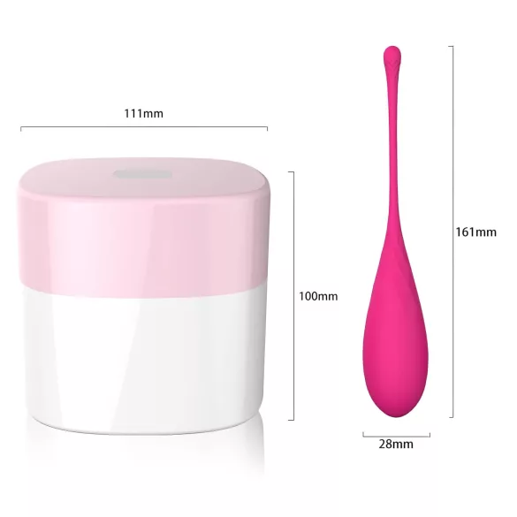 Sex HD Eggs - σετ 6 κολπικές μπάλες kegel - ροζ
