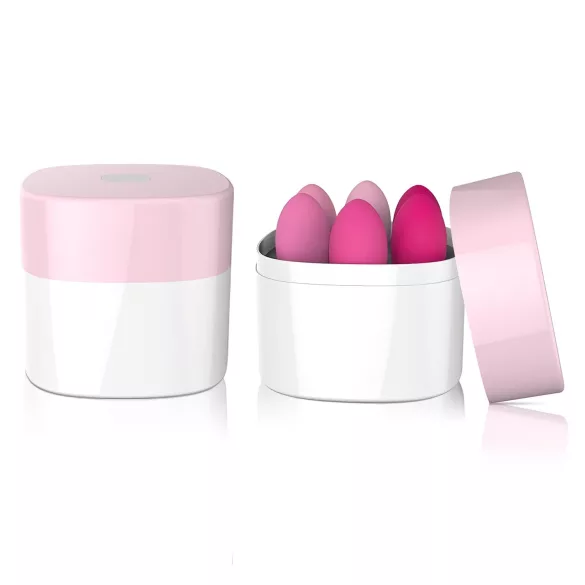 Sex HD Eggs - σετ 6 κολπικές μπάλες kegel - ροζ