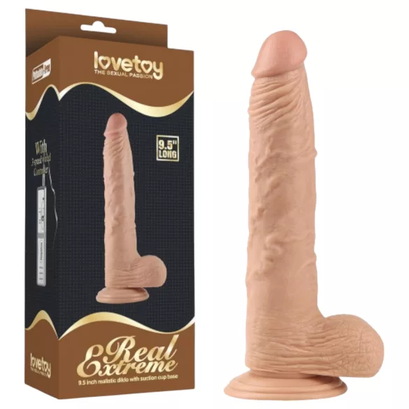 Lovetoy Real Extreme - δονητής με βεντούζα - 24cm