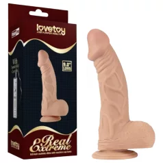   Lovetoy Real Extreme - δονητής με βεντούζα - 23 εκ. (φυσικό χρώμα)