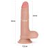 Lovetoy Nature Cock - Διπλής στρώσης ρεαλιστικό ομοίωμα - 18cm (φυσικό)