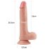 Lovetoy Nature Cock - διπλής στρώσης ρεαλιστικό δονητής - 20cm (φυσικό)