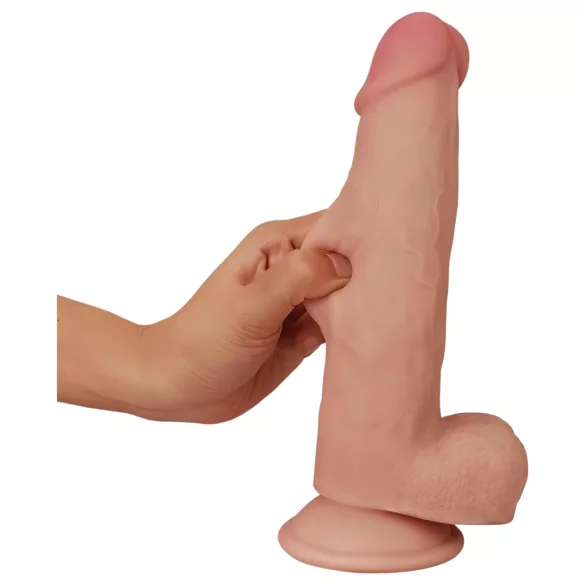 Lovetoy - δονητής διπλής στρώσης - 21εκ - φυσικό χρώμα