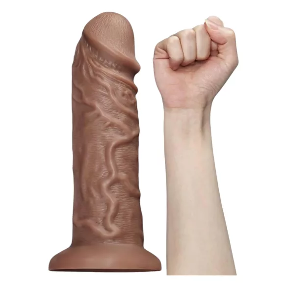 Lovetoy Chubby - ρεαλιστικό δονητή με βεντούζα - 25cm φυσικό