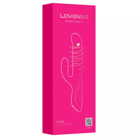 Lovense Velvo - Δονητής με μπίλιες με έλεγχο μέσω εφαρμογής (ροζ)