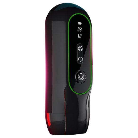 Λεοπάρδαλη - δονητής πάνω-κάτω (μαύρο)