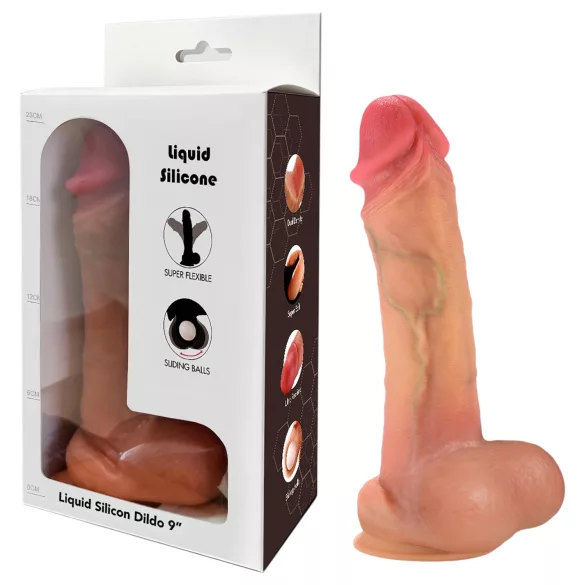FeelSkin - εξαιρετικά ρεαλιστικό δονητή (φυσικό, 21 cm)