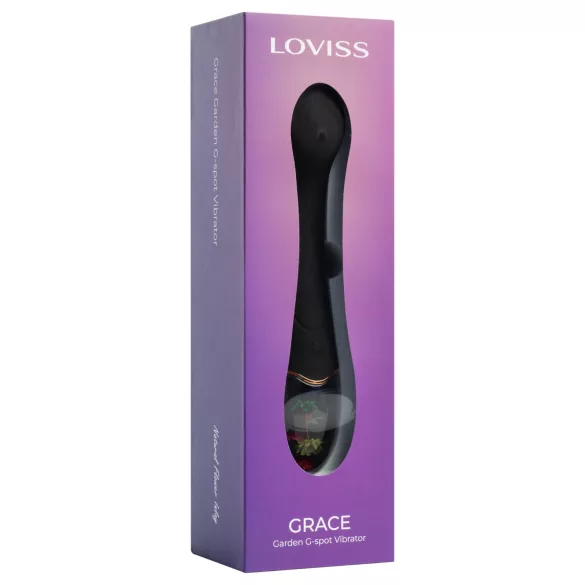 LOVISS Flower - δονητής σημείου G (μαύρο)