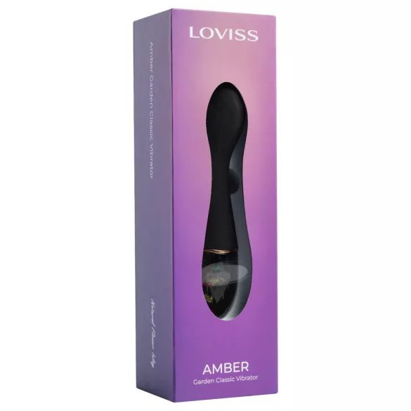LOVISS Flower - δονητής σημείου G (μαύρος)