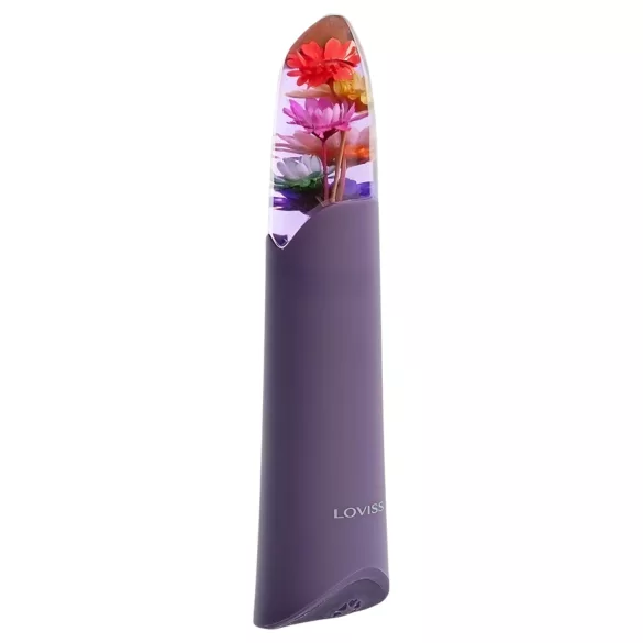 LOVISS Flower - μίνι δονητής ράβδου (μοβ)