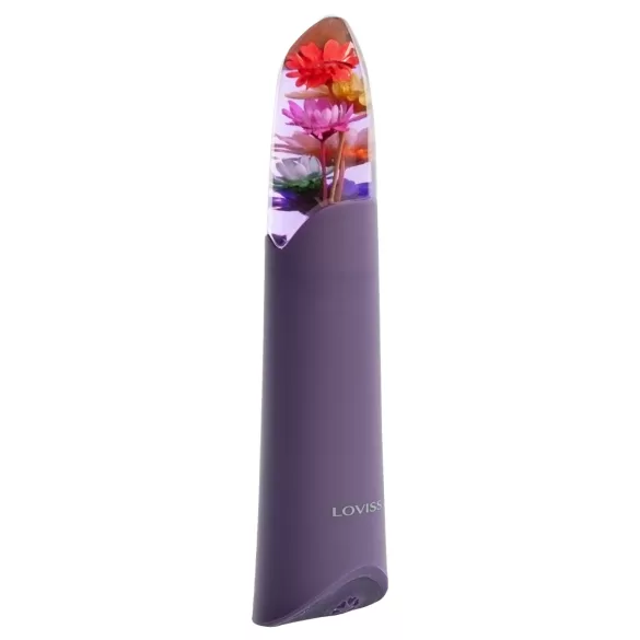LOVISS Flower - μίνι δονητής ράβδου (μοβ)