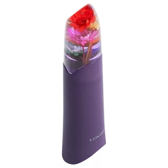 LOVISS Flower - μίνι δονητής ράβδου (μοβ)