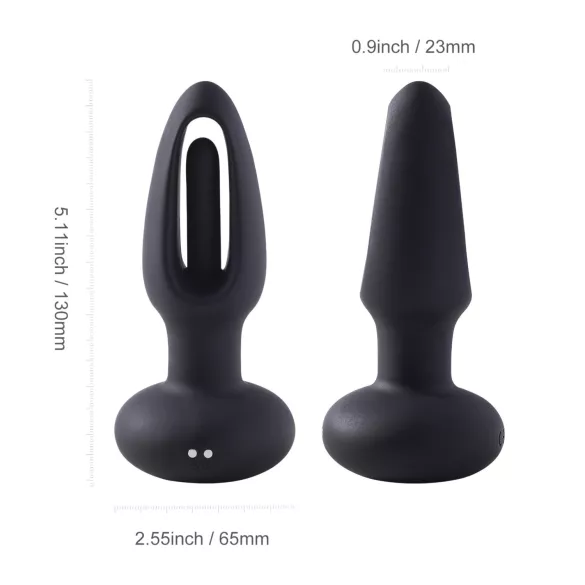 Honey Play Box Snuggy - δονητής πρωκτού με γλώσσα - σιλικόνη μαύρος