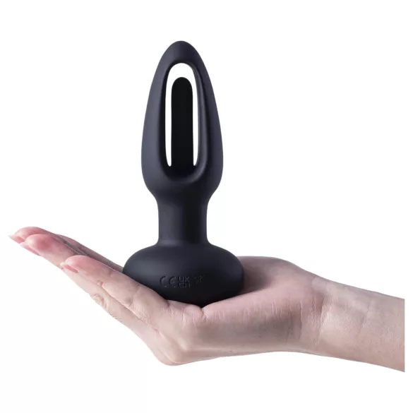 Honey Play Box Snuggy - δονητής πρωκτού με γλώσσα - σιλικόνη μαύρος