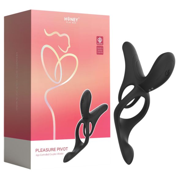 Honey Play Box Pleasure Pivot - έξυπνο δαχτυλίδι πέους & όρχεων με δόνηση