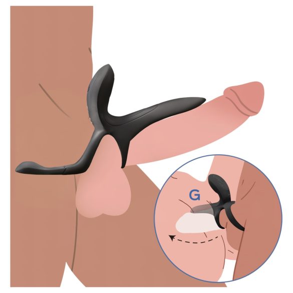 Honey Play Box Pleasure Pivot - έξυπνο δαχτυλίδι πέους & όρχεων με δόνηση