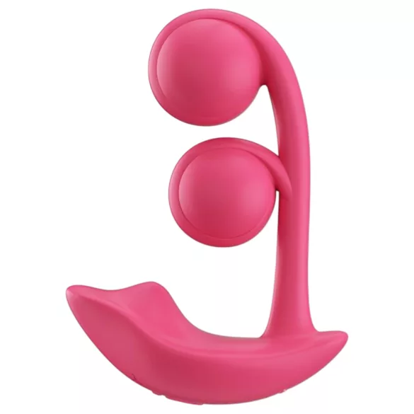 Honey Play Box Melody - Δονητής 2 σε 1 με χάντρες, με έλεγχο μέσω εφαρμογής (κόκκινος)