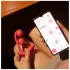 Honey Play Box Melody - Δονητής 2 σε 1 με χάντρες, με έλεγχο μέσω εφαρμογής (κόκκινος)