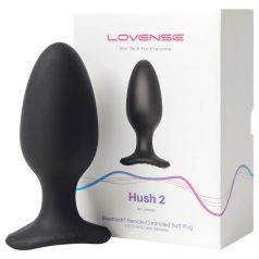   LOVENSE Hush 2 L - επαναφορτιζόμενος μαύρος μικρός πρωκτικός δονητής (57mm)