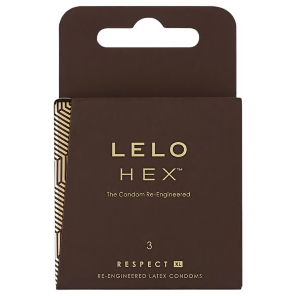 LELO Hex Respect XL - πολυτελές προφυλακτικό (3 τεμ.)