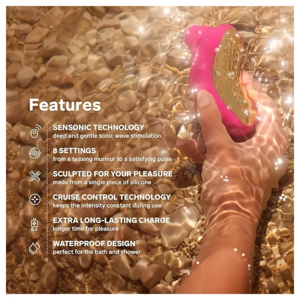 LELO Sona Cruise - δονητής κλειτορίδας με ηχητικά κύματα - μαύρο