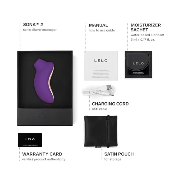 LELO Sona 2 - γυναικείο κλειτοριδικό σιάγκιο με ήχο - μοβ