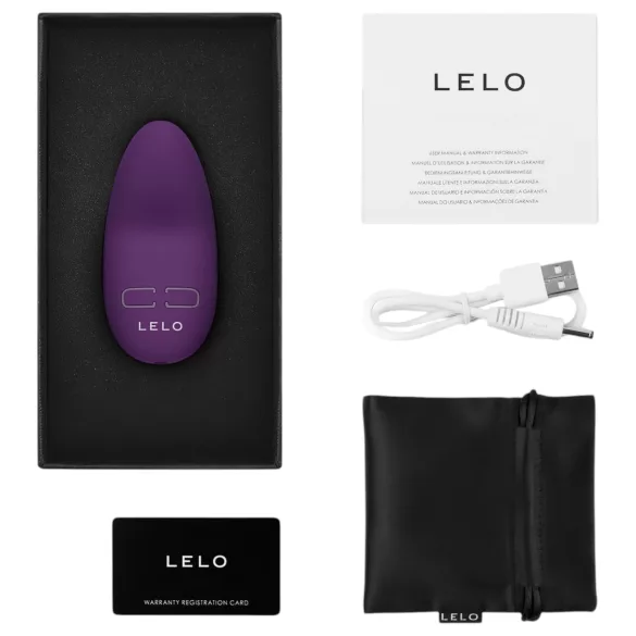 LELO Lily 3 - δονητής κλειτορίδας επαναφορτιζόμενος αδιάβροχος σκούρο μωβ