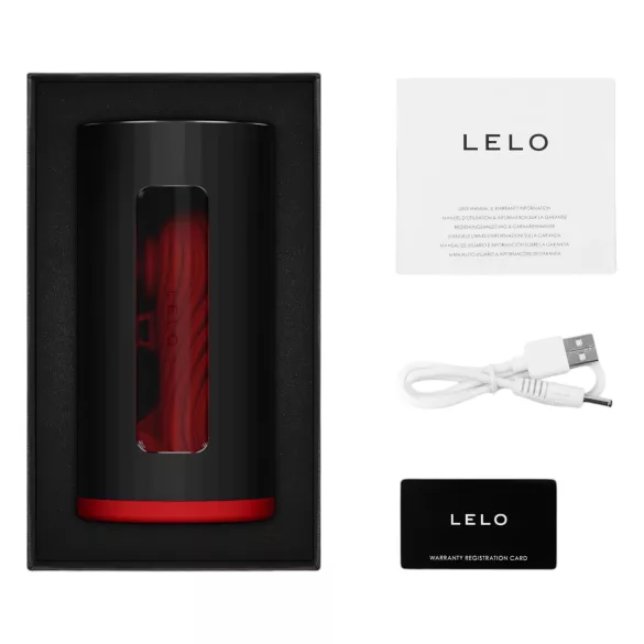 LELO F1s V3 - ανδρικός διαδραστικός αυνανιστής - κόκκινο