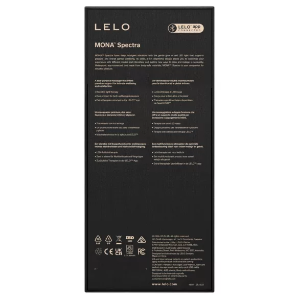LELO Mona Spectra - έξυπνος δονητής σημείου G με LED φως (λευκό)