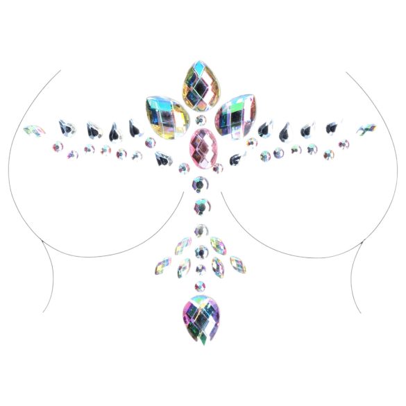 Le Désir - αυτοκόλλητο γκλίτερ ντεκολτέ - ουράνιο τόξο