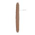 RealRock Double Dong 18 - διπλό δονητής (46cm) - σκούρο φυσικό