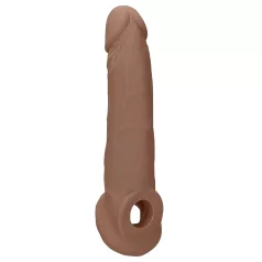   RealRock - προέκταση πέους - 21,5cm - σκούρο φυσικό