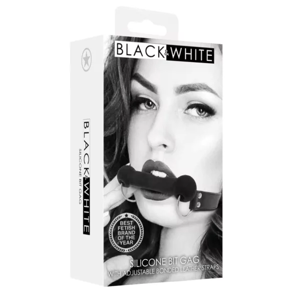 Ouch! - σαδομαζοχιστική μπάλα στόματος οστού - σιλικόνη μαύρο