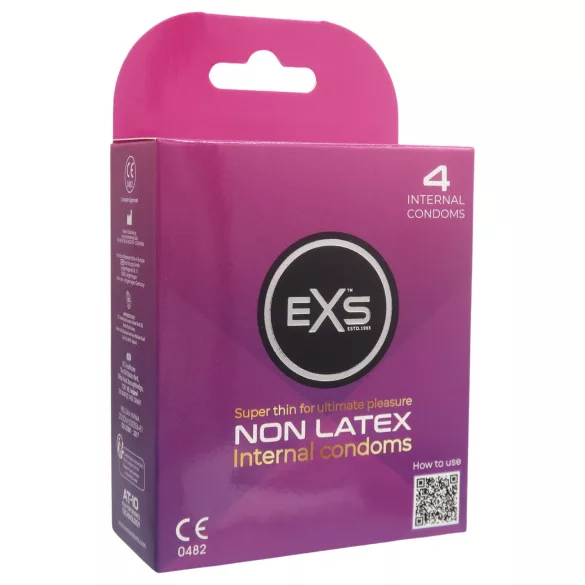 EXS Εσωτερικό Προφυλακτικό - προφυλακτικό για γυναίκες χωρίς λάτεξ (4 τμχ)