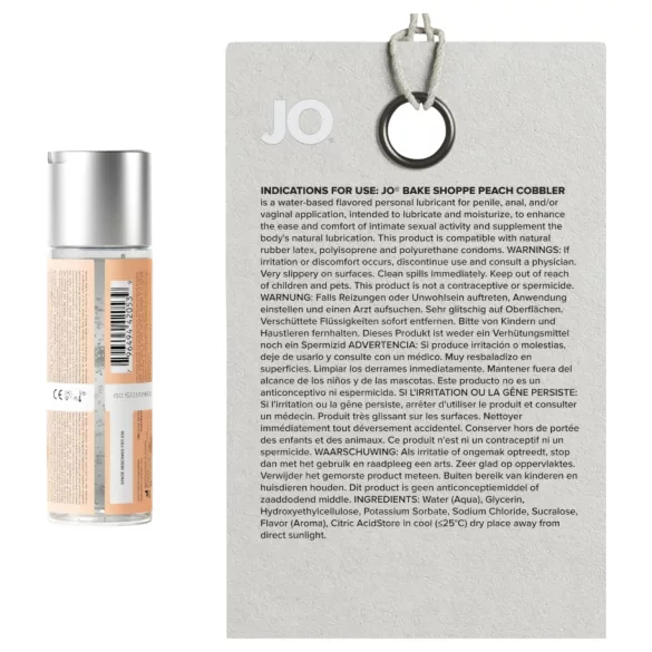 System JO Bake Shoppe - λιπαντικό με γεύση, γεύση πίτα ροδάκινου (60 ml)