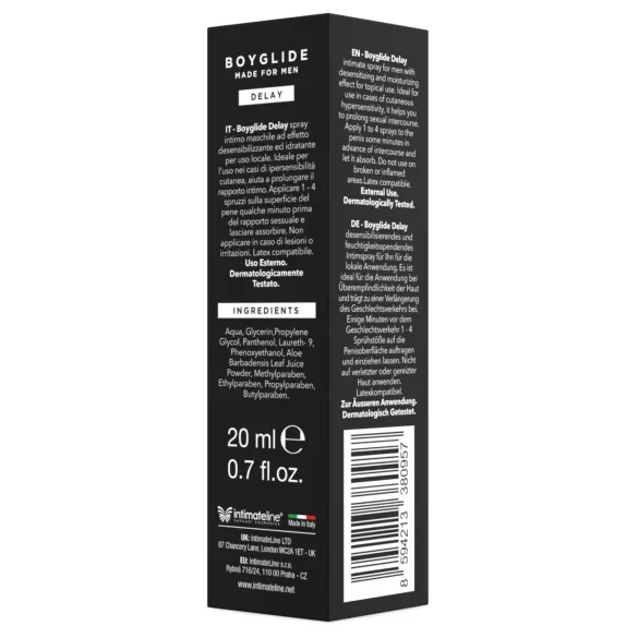 Intimateline Boyglide - σπρέι καθυστέρησης για άνδρες (20ml)